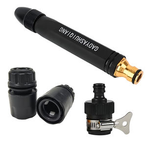 Pistolet à eau haute pression pour l'arrosage domestique, le lavage de voiture, le jardin, pistolet à eau à jet direct en diamant noir, corps en plastique, buse en alliage - Product Image 3