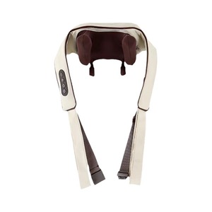 Masseur de cou avec thérapie thermique, rechargeable par USB, pour massage du cou, des épaules et de la colonne cervicale, en cuir PU - Product Image 1