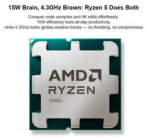 Mini PC Ninkear M7 en Oferta, AMD Ryzen 5 7430U 6C12T, 16GB DDR4, 512GB SSD, Silencioso (38dB), Pantalla 4K, WiFi6, Windows 11 Pro, para Oficina y Juegos - Product Image 3