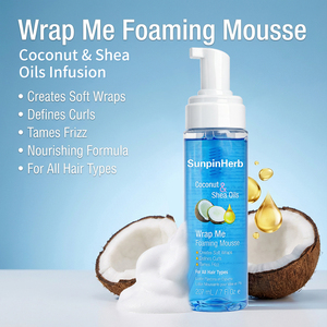 Mousse Espumoso para el Cabello con Aceites de Coco y Karité, Fijación Suave, Textura Ligera, No Grasoso, Sin Residuos Blancos - Product Image 4