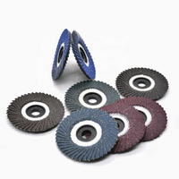 Disk Flap Abrasif Tahan Lama OEM ODM Diameter 100mm untuk Pengamplasan dan Penggerindaan Baja Tahan Karat pada Mesin Gerinda Sudut