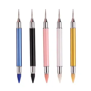 2021 Dual-ended Wax Pen Picking Rhinestones Colorful Nail Rhinestone Picker Dotting Pen