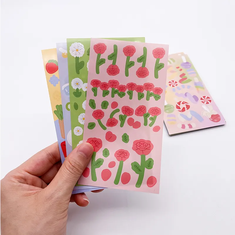 Hot Sale Custom Printing Kuss geschnitten Aufkleber Blatt für Dekoration Planer Kinder Kinder