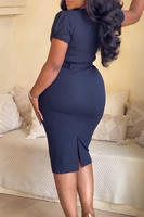 Robe Midi Moulante Sexy à Volants pour Soirée, Tendance Été 2025