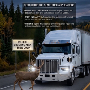 Pare-chocs avant robuste personnalisé pour camions Cascadia Volvo VNL Kenworth Peterbilt <span class=keywords><strong>Mack</strong></span> – Qualité OEM - Product Image 3