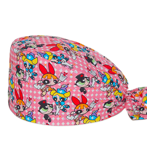 Gorro Quirúrgico de Algodón Personalizado con Logotipo y Forro de Satén, Gorro Médico Ajustable con Lazos Traseros - Product Image 1