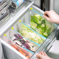 Fabrieks prijs dikke plastic LDPE voedselveilige transparante hersluitbare slider zip zak vochtbestendig geurdicht voor voedsel opslag