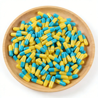 Capsules vides HPMC sans TiO2, taille 00, végétales, haute stabilité, barrière à l'oxygène, coque végétalienne, couleurs personnalisées, impression de logo