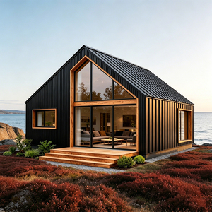 Kits de Casas de Acero Ligero para Uso Comercial, Modernas, Pequeñas, con Techo Triangular, Desmontables, Modulares, Prefabricadas, para Alojamiento, <span class=keywords><strong>Resort</strong></span>, Hotel - Product Image 1