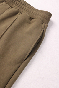 Meilleure Vente Pantalon de Sport <span class=keywords><strong>Homme</strong></span> avec Logo Personnalisé Imprimé Pantalon de <span class=keywords><strong>Jogging</strong></span> Décontracté Neutre légèrement Évasé Droit en Molleton Gris Style <span class=keywords><strong>Streetwear</strong></span> - Product Image 4