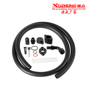 Ford 6.7L <b>Engine</b> Ventilation <b>Kit</b> CCV PCV Replacement Black Aluminum Rubber Hose For 11-20 <b>Models</b> Part Tf 1067 Bk - Product Image 4