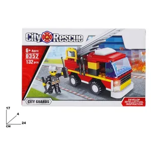 Camión de Bomberos de Rescate Urbano, Juego de Construcción de 132 Piezas para Niños de 6+ Años, Tema Guardias Urbanos - Product Image 1