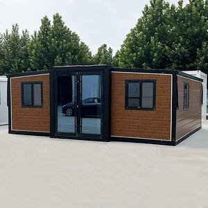 Conteneur mobile de luxe de 40Ft 20Ft à stabilité standard, villa préfabriquée extensible de 2-5 chambres à coucher, immeuble de bureaux portable préfabriqué - Product Image 3