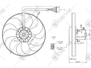 1j09595f 1j5909455d المبرد أجزاء السيارات محرك أودي التهوية ل 3 TT <span class=keywords><strong>VW</strong></span> بولو جولف IV مقعد سكودا - Product Image 5