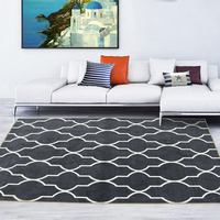 Tapis d'entrée personnalisé avec logo chinois imprimé, lavable et antidérapant