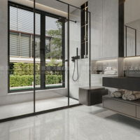Dalle en porcelaine effet marbre gris poli brillant, aspect moderne et luxueux, épaisseur 10 mm, 600x1200, carrelage fritté pour décoration murale et sol de salle de bain