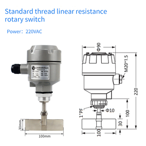 Roterende Peddel Niveauschakelaar Met Meerdere Peddels Metalen Constructie 5Mm Nauwkeurigheid Spdt 5a/250vac Contactcapaciteit - Product Image 3
