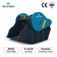 We-Attach WBC20 Suku Cadang Excavator Berkualitas Tinggi yang Dapat Disesuaikan, Hydraulic Crusher Bucket
