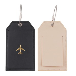 <span class=keywords><strong>Étiquette</strong></span> de <span class=keywords><strong>bagage</strong></span> de voyage en PU avec logo personnalisé de haute qualité <span class=keywords><strong>Étiquette</strong></span>s de nom et de carte d'identité en cuir personnalisées à la mode en gros - Product Image 6