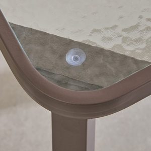 Heavy Duty Glass Top Metal Coffee <b>Table</b> for Indoor and Outdoor Use Strong <b>Iron</b> Frame Center <b>Table</b> Furniture with Tempered Glass - Product Image 2