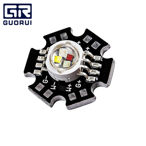 <span class=keywords><strong>Diode</strong></span> émettrice LED haute puissance Epileds Epistar 8 broches 4-en-1, certifiée ROHS, RGBW 12W, angle de vision de 140 degrés - Product Image 2