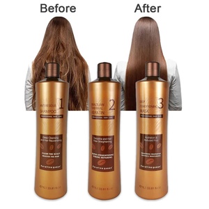 Crema Alisadora de Proteínas Orgánica Profesional de 1000 ml, Tratamiento de Keratina Brasileña para el Cuidado del Cabello al por Mayor - Product Image 1