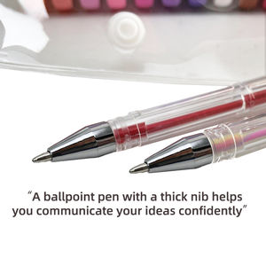 Stylos <span class=keywords><strong>à</strong></span> bille en plastique <span class=keywords><strong>à</strong></span> succès, haute qualité, paillettes fines, 100 couleurs uniques, stylos <span class=keywords><strong>à</strong></span> <span class=keywords><strong>encre</strong></span> gel, ensemble de stylos d'art, livre de coloriage pour enfants, lot de 100 - Product Image 4