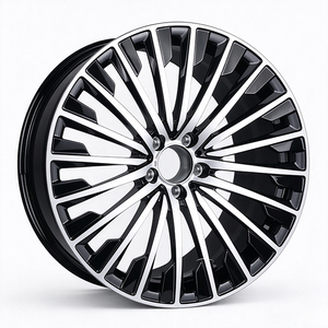 Nuevas Llantas de Aleación Ligeras Flow Form de 18-20 Pulgadas en Negro Brillante con Acabado Mecanizado para Mercedes- Clase C E <span class=keywords><strong>CLA</strong></span> GLC <span class=keywords><strong>AMG</strong></span> - Product Image 1