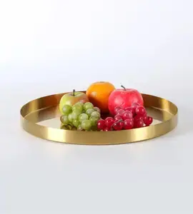 Multipurpose Storage decor fruit dish stand dry fruit trayTrays Modern Luxury Home Decoration Serving Tray