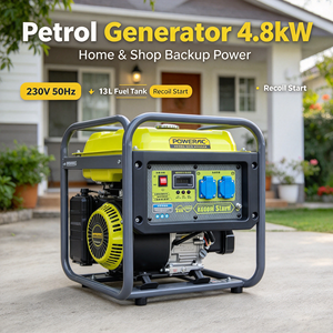 Generador de Gasolina de 4.8kW, 230V, 50Hz para el Hogar, Tienda, Energí<span class=keywords><strong>a</strong></span> de Respaldo, Nigeria, África Occidental, Arranque Manual, Tanque de Combustible de 13L - Product Image 4