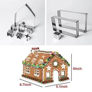 <span class=keywords><strong>Kit</strong></span> <span class=keywords><strong>de</strong></span> maison en pain d'épices <span class=keywords><strong>de</strong></span> Noël, moule à biscuits 3D, emporte-pièces <span class=keywords><strong>de</strong></span> Noël personnalisés en acier inoxydable pour la pâtisserie - Product Image 2