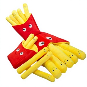 Frieten Kussen Speelgoed Creatieve Cartoon Burger Pluche Pop PP Katoen Superzacht Pluche 31-50cm Hoogte Fotografie Props voor alle leeftijden - Product Image 1