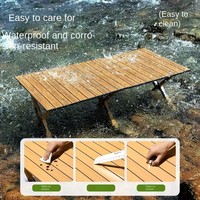 Table de camping pliable portable populaire, table pliante d'extérieur pour pique-nique, stand de vente, kit d'équipement de camping