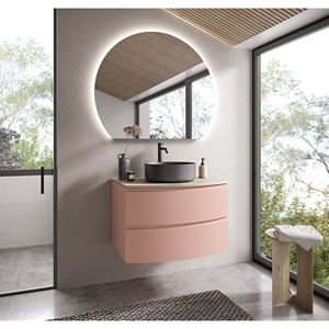 MUEBLE DE BAÑO COMPLETO MODELO SFERA ROSA MATE - Product Image 1