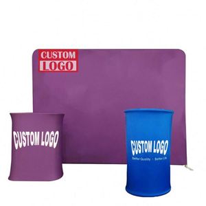 Mostrador Portátil para Ferias y Exposiciones, Mesa de Exhibición con Tela Tensada Rectangular, Mostrador Pop-up de Tela para Ferias Comerciales - Product Image 1