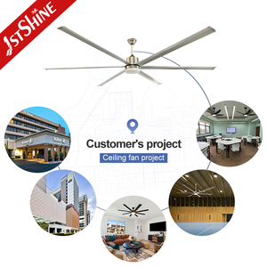 1stshineシーリングファン工業用スペース大100インチ大気流冷却金属ブレード天井ファンライト - Product Image 5