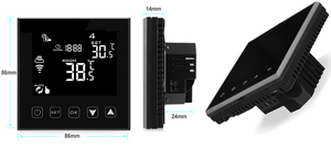 Wifi thông minh lập trình kỹ thuật số nhiệt cho phòng khách sạn điện sưởi ấm thiết kế hiện đại 220V pex <span class=keywords><strong>PC</strong></span> cho bộ phim bộ phận sàn - Product Image 2