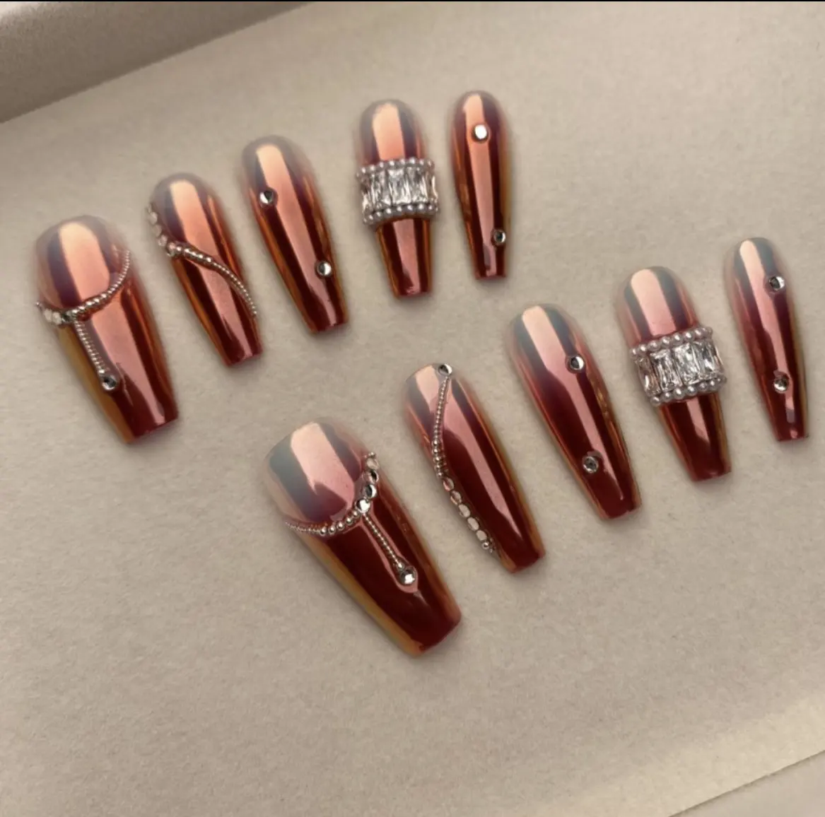 nail supplier wholesale vendor price handmade high quality marble print ambre gradient press on nail