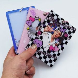 <b>ID</b> Card Case Photocard <b>Holder</b> Plastic Keychains Factory Price Custom Your Own Design Acrylic Zinc Alloy Transparent 6 Color 15g - Product Image 1