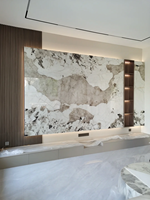 Panneau mural alternatif en marbre imperméable à l'eau de haute qualité Feuille de marbre UV en PVC pour la décoration intérieure