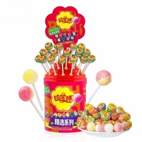 Bonbons ronds multicolores aromatisés à la cola et aux fruits, en pot de 696g, pour la vente en gros aux supermarchés
