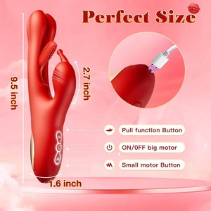 Wholesale OEM 3 in 1 Waterproof USB Charging 7 Frequencies Flapping <b>Vibrator</b> Sex Toys for Woman Dildo G-spot <b>Vibration</b> Adult% - Product Image 2