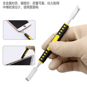 Stainless Steel Pry <b>Bar</b> Set 6 Pieces Yellow Handle Mobile Phone Repair Tool Industry Use - Product Image 4