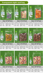 Прочная прозрачная пластиковая ручка для упаковки кормов для домашних животных, матовая подставка с застежкой-застежкой, упаковка для пищевых продуктов, безопасная для переноски - Product Image 4