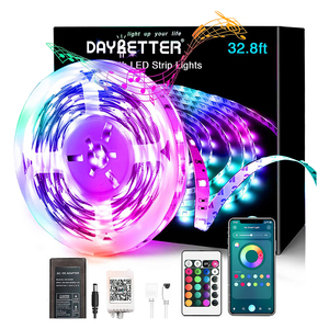 10m 32.8ft 5050 Interior Decor Multi Color IR Remote and App Control <b>Smart</b> RGB LED <b>Light</b> Strip With Blue Tooth - Product Image 1