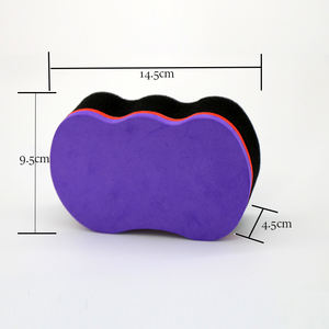 Brosse professionnelle durable en éponge noire pour tresses <span class=keywords><strong>afro</strong></span>, boucles et torsades, avec logo personnalisé pour hommes - Product Image 2