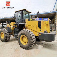 Chargeuse sur pneus SEM 655D 5 tonnes, moteur Cummins, pompe hydraulique HAWE, roulement moteur, puissance 75KW/70KW, équipement lourd pour la construction et l'exploitation minière