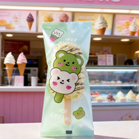 Logo personnalisé de qualité alimentaire BOPP plastique OPP sac stocké gelée Popsicle pochette d'emballage pour barre de chocolat sucette Popsicle crème glacée