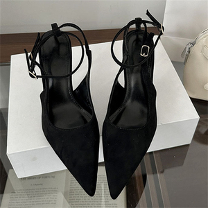 Sandales à talons hauts européennes et américaines, imprimé léopard, élégantes, nouvelle mode, pour femmes, avec talon compensé rehaussant la taille - Product Image 3