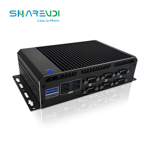 Kotak PC MINI industri baru dengan desain tanpa kipas 6 RS232 COM <span class=keywords><strong>2</strong></span> LAN 2HD-MI 8 USB mendukung rel Din - Product Image 3